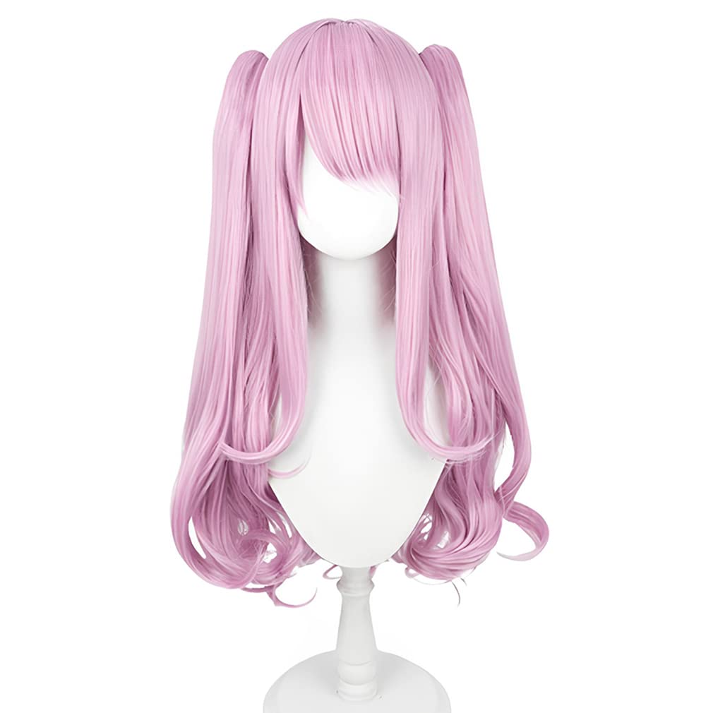 Amazon.co.jp: LAOBAO コスプレ ウィッグ ユニ ツインテール ピンク 