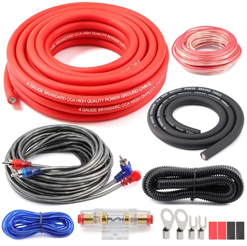 Ruikarhop 4 Gauge Amp Subwoofer Wiring Kit