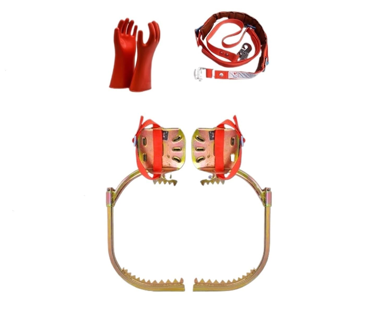 Heavy Duty Palo Arrampicata Spikes - 352Lbs capacità Tree Climbing Kit con Cinghie Regolabili & Anti Slip Design per elettricisti e Lavoratori