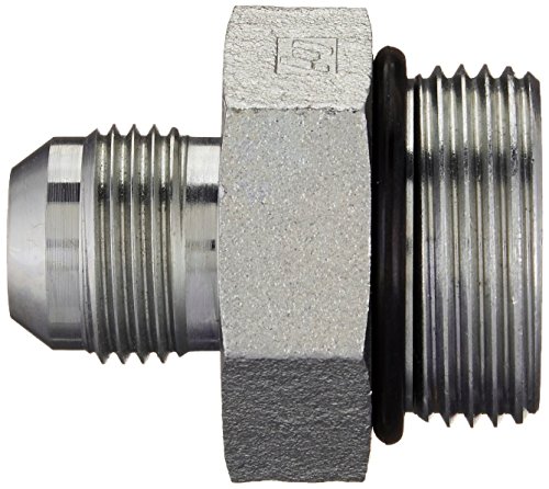 Image of Brennan Industries 6400-10-16-O Steel Straight Tube Fitting, 7 /8 inch-14 SAE x 1-5 /16 inch-12 SAE ORB Thread, 5 /8 inch Male JIC x 5 /8 inch Male O-Ring Boss