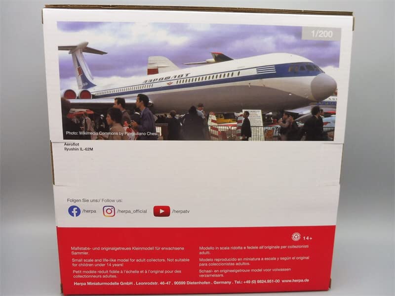 for Herpa for Aeroflot Ilyushin IL-62M Le Bourget for CCCP-86673