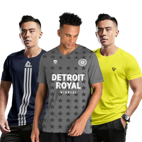 Image of Noble Monk Men's Regular Fit T Shirt |Half Sleeves |Round Neck | Casual T-Shirt for Me