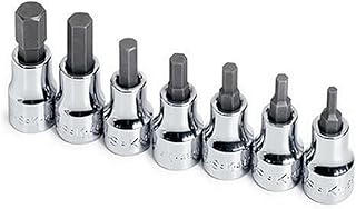 SK Hand Tools 19723 7-Piece 3/8-Inch Drive Fractional Hex Bit Socket Set