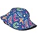 Cute Funny Anime Dinosaur Dino Space Galaxy Blue Print Bucket Hat Fisherman Fishing Sun Cap for Adult Women Men Girl Boy Unisex