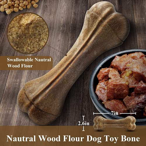 Dog Chew Toy,Natural Wood Powder Thigh BoneLong Lasting Lndestructible Dog Chew Toys Multifunctional Teeth Cleaning and… - Image 6