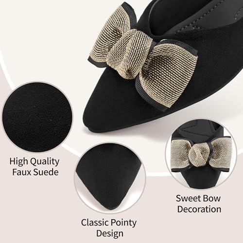 Aomigoct Ballet Flats for Women Dress: Casual Pointed Toe Womens Flats - Comfortable Wedding Walking Party Shoe3