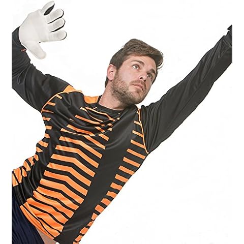 Asioka 156/17n Goalkeeper Shirt Long Sleeves, Unisex Children, unisex-child, 156/17N NARANJA/NEGRO 12-14, Orange/Black, 12-14 Cover