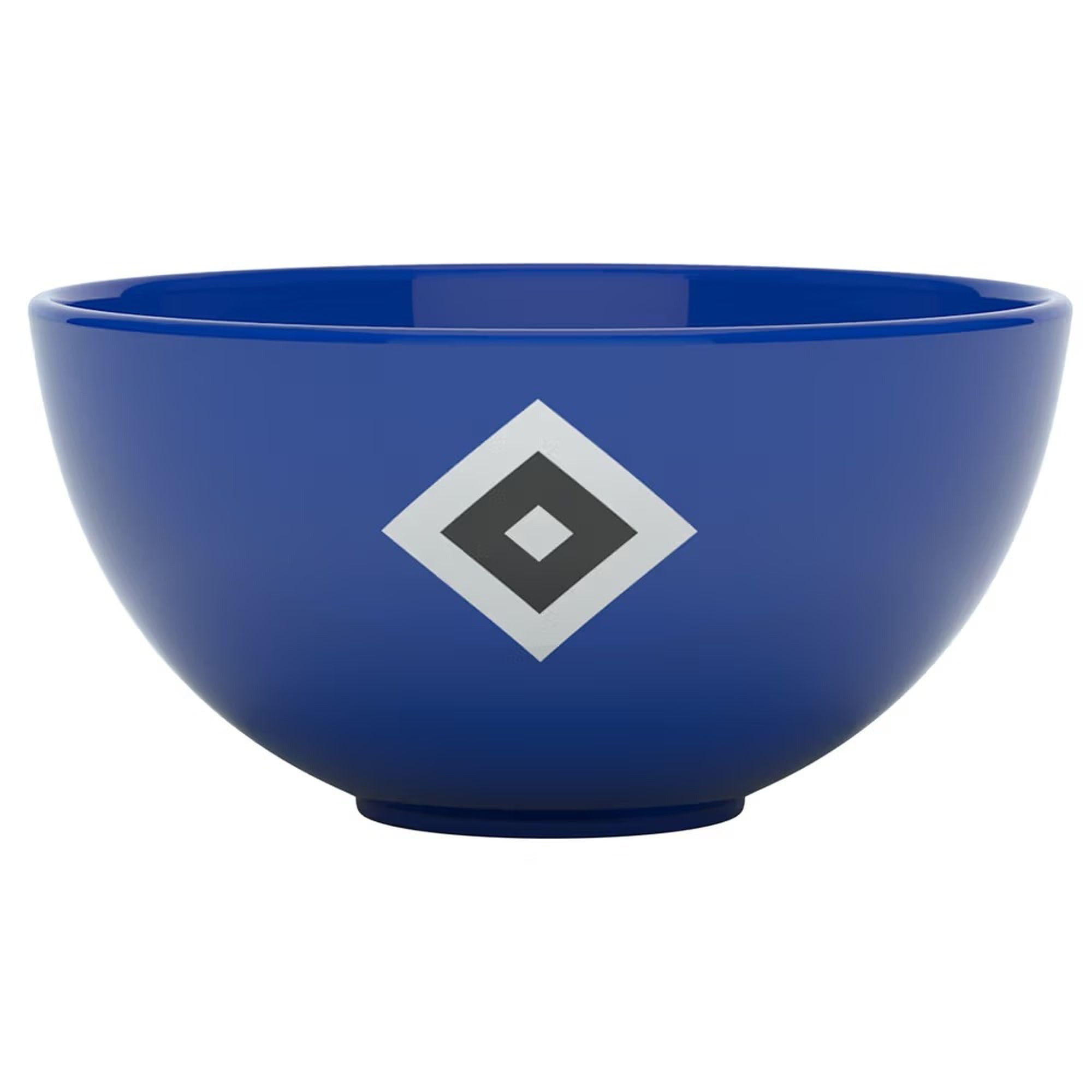Hamburger SV HSV Müslischale Raute, Offizieller Fanartikel, Blaue Schale mit HSV-Raute-Logo vorne und hinten, 100% Keramik (Blau - Raute)