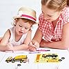Zonon 6.5‘’ x 4.5‘’ Make Your Own Construction Vehicle Stickers for Kids Boys Make a face Engineering Vehicles Stickers for Kids Activities Supplies Crafts Truck Themed Birthday Truck Party Supplies #4