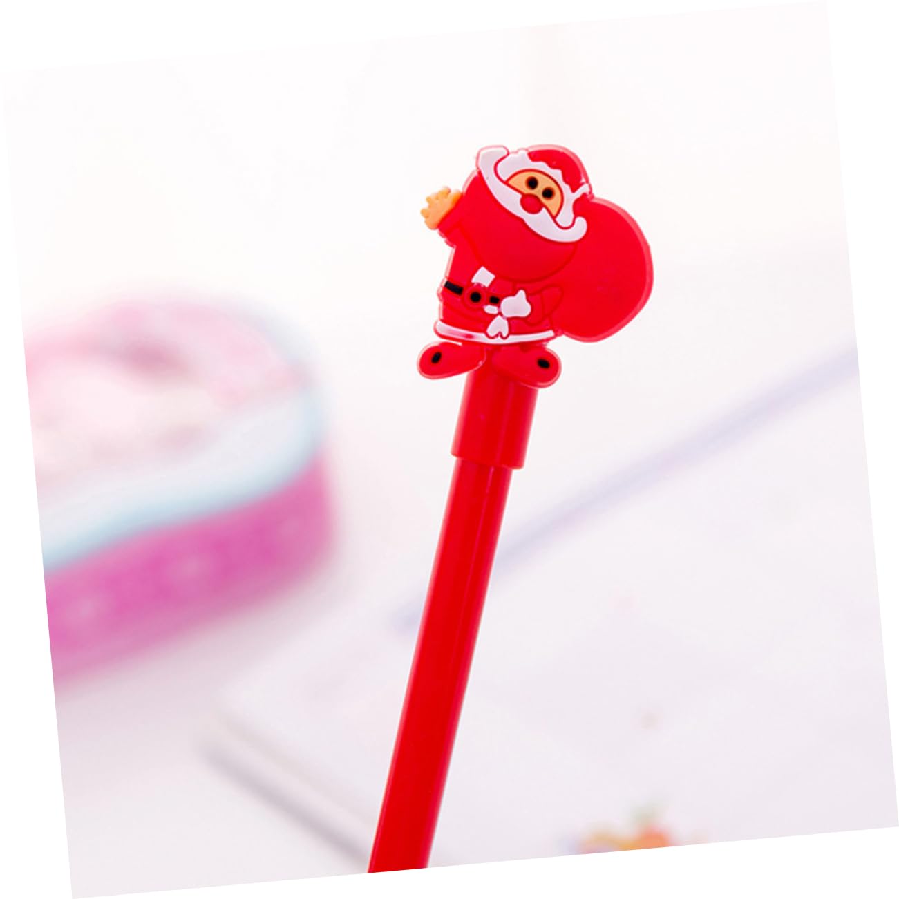 SHINEOFI 60 Pz Gel Natalizie Penna Da Scrivere Babbo Natale Dell'albero Di Natale Stazionario a Inchiostro Gel Simpatico Cartone Animato Cancelleria Natalizia Per Studenti