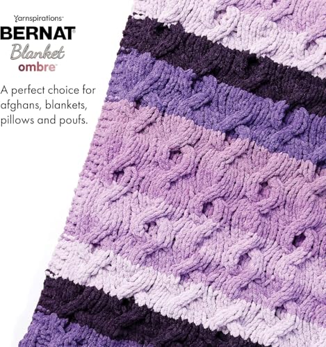 Image of Bernat Blanket Yarn, Burgundy Ombre
