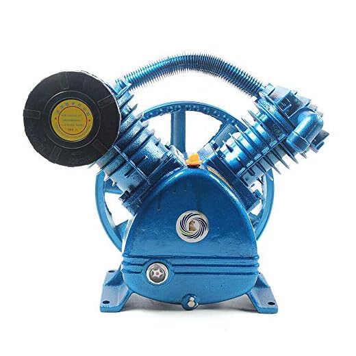 175 Psi 5.5Hp Air Compressor Pump Head Twin Cylinder 21Cfm 4000W Double Stage With Balance Support And Correction And Good Cooling Performance For Chemical Industry Food Processing Etc Usa Stock