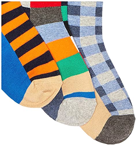 Jefferies Socks Boys' Little Fun Colorful Dress Crew Socks 6 Pair Pack4
