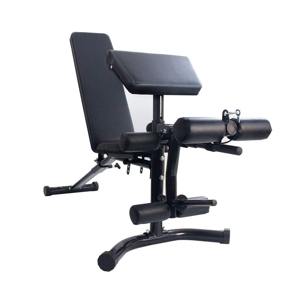 AYCDL Dumbbell Bench Adjustable Weight Bench Dumbbell Stool Multifunctional Bench Press Adjustable Fitness Chair Sitting Posture Kick Trainer Home Fitness Equipment,Black-171