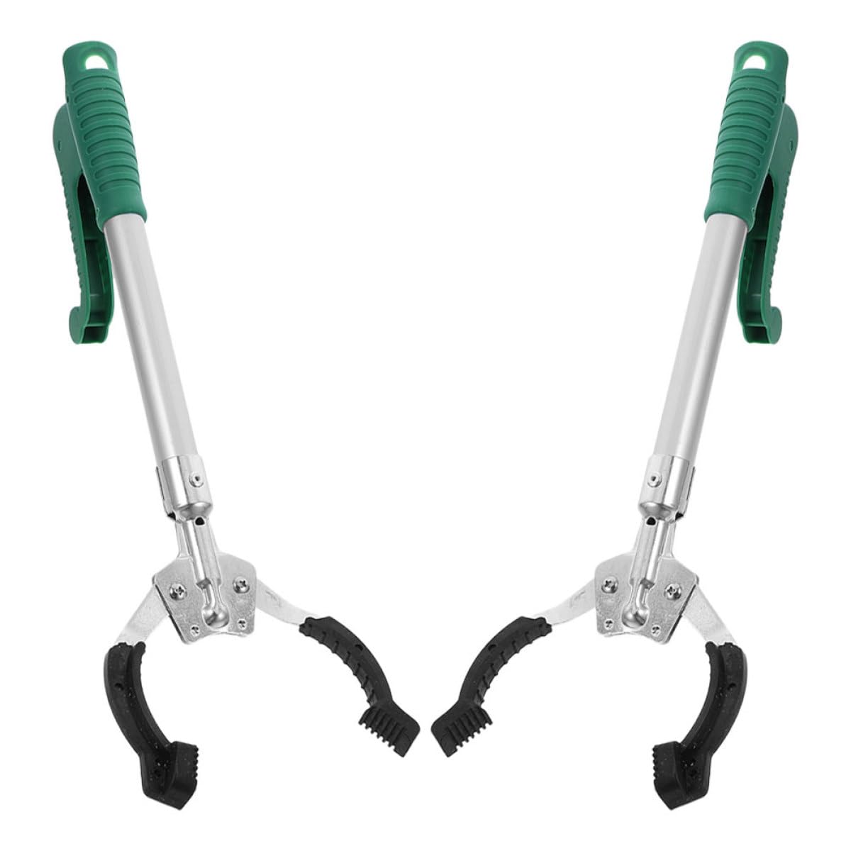 Pinza Raccogli Oggetti 2 Pezzi in Plastica 40cm Design Ergonomico per Raccolta Rifiuti Domestici e Pulizia
