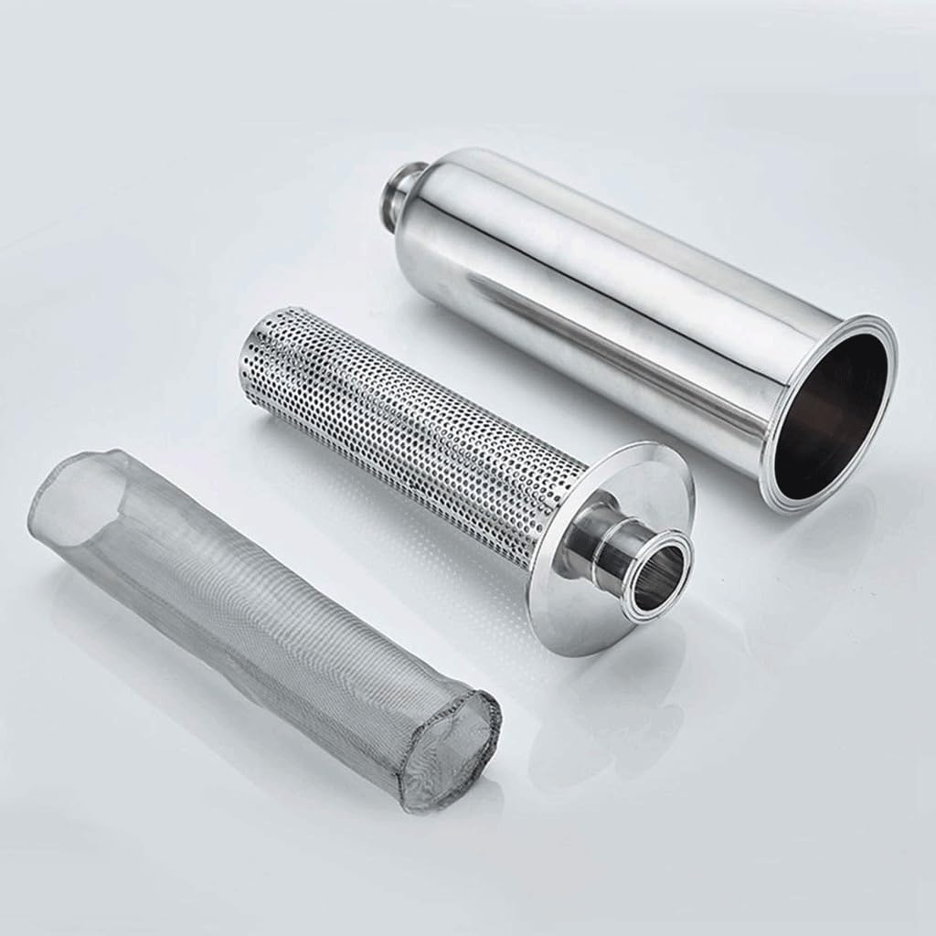 1 x 38 mm Rohr OD K50,5 mm Tri Clamp Inline-Filtersieb – SUS 316 Edelstahl für sanitäre Anwendungen (10 Mesh)