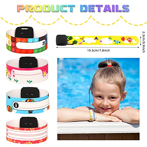 14 Pieces Safety ID Wristband, Reusable