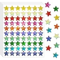 2240 Pcs Star Stickers for Kids Reward, 10 Assorted Colorful Foil Star Stickers, Holographic Rainbow Stickers, Colorful Reward Stickers for Student Planner and School Classroom Teacher Supplies