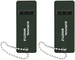 Apitos de emergência de 120 dB para professores, apito de autodefesa para mulheres, apito plano de sobrevivência de segurança para caminhadas de caiaque ao ar livre, apito alto com vários áudios para