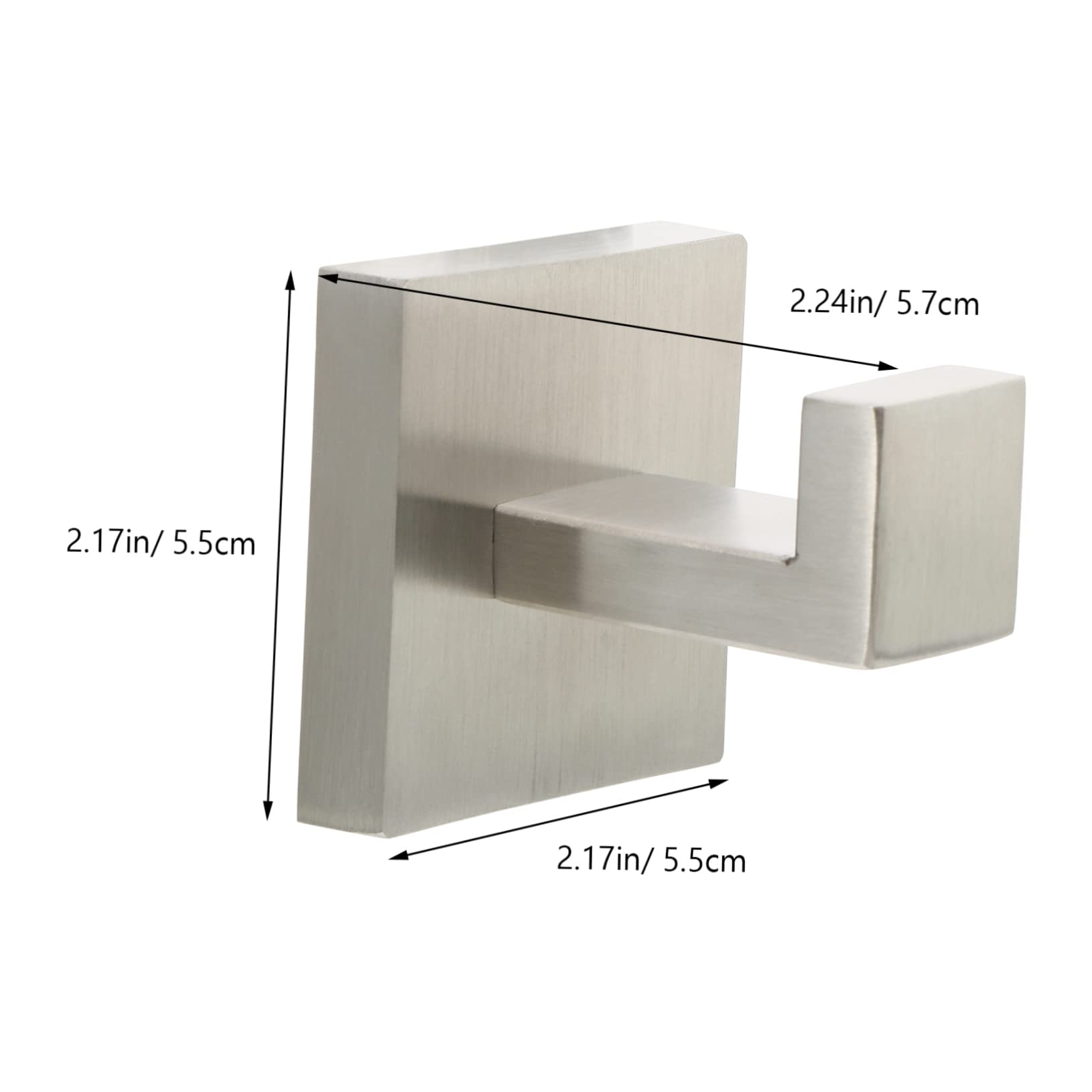 UKCOCO 2pezzi Gancio Da Muro Acciaio Inossidabile Gancio Per Asciugamani e Accappatoi Installazione Facile Su Superfici Lisce Design Moderno Per Bagno Cucina e Altri Ambienti Confezione