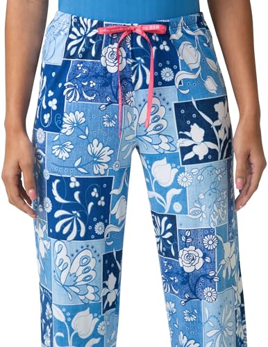 Image of HUE Women's Spring Pajama Separates Soft Whimsical Print Pjs with Flowers, Animals, Garden Themed Pjs, Cocktails