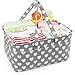 LEADSTAR Pannolino Caddy Organizer,Pieghevole Scatole Portaoggetti Cesta Neonato Organizer Fasciatoio per Armadio,Auto,Cameretta con Manici e Scomparti Rimovibili,Doccia Neonato Cesto Regalo