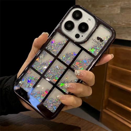 Coque iPhone 13 diamant luxe et design paillettes transparent