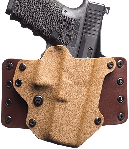 Snap Secured Outside the Waistband Pancake Belt Slide Gun Holster New Generation Cordura - S&W M&P Shield, black