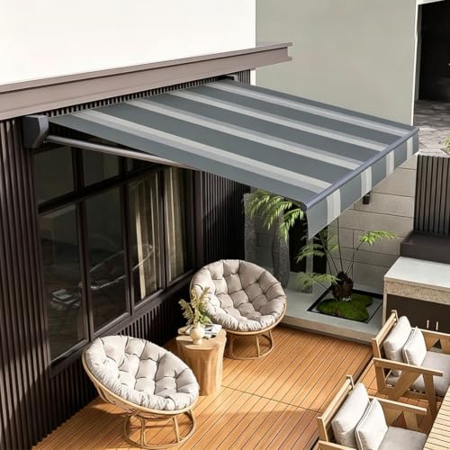 Lona impermeable para toldo retráctil con protección solar 8