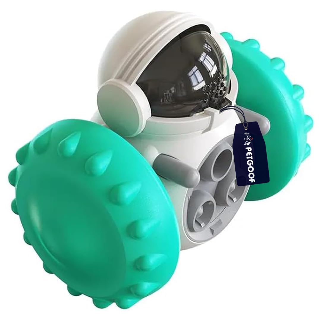 Petgoof™ |Pet Feeder Toy| Robot Shape Puzzle Toys Interactive Dispensing| Treat Pet Play Food Dispenser| Slow Feeder Game for Training IQ and Feed Bowls| (Color May Vary) (B0D2J3LC68) Amazon Price History, Amazon Price Tracker
