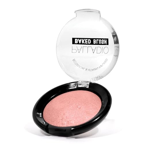 Miniatura 4 de Palladio Rubor horneado, fórmula brillante altamente pigmentada, fácil de mezclar y altamente construible, aplicar en seco para un brillo natural o