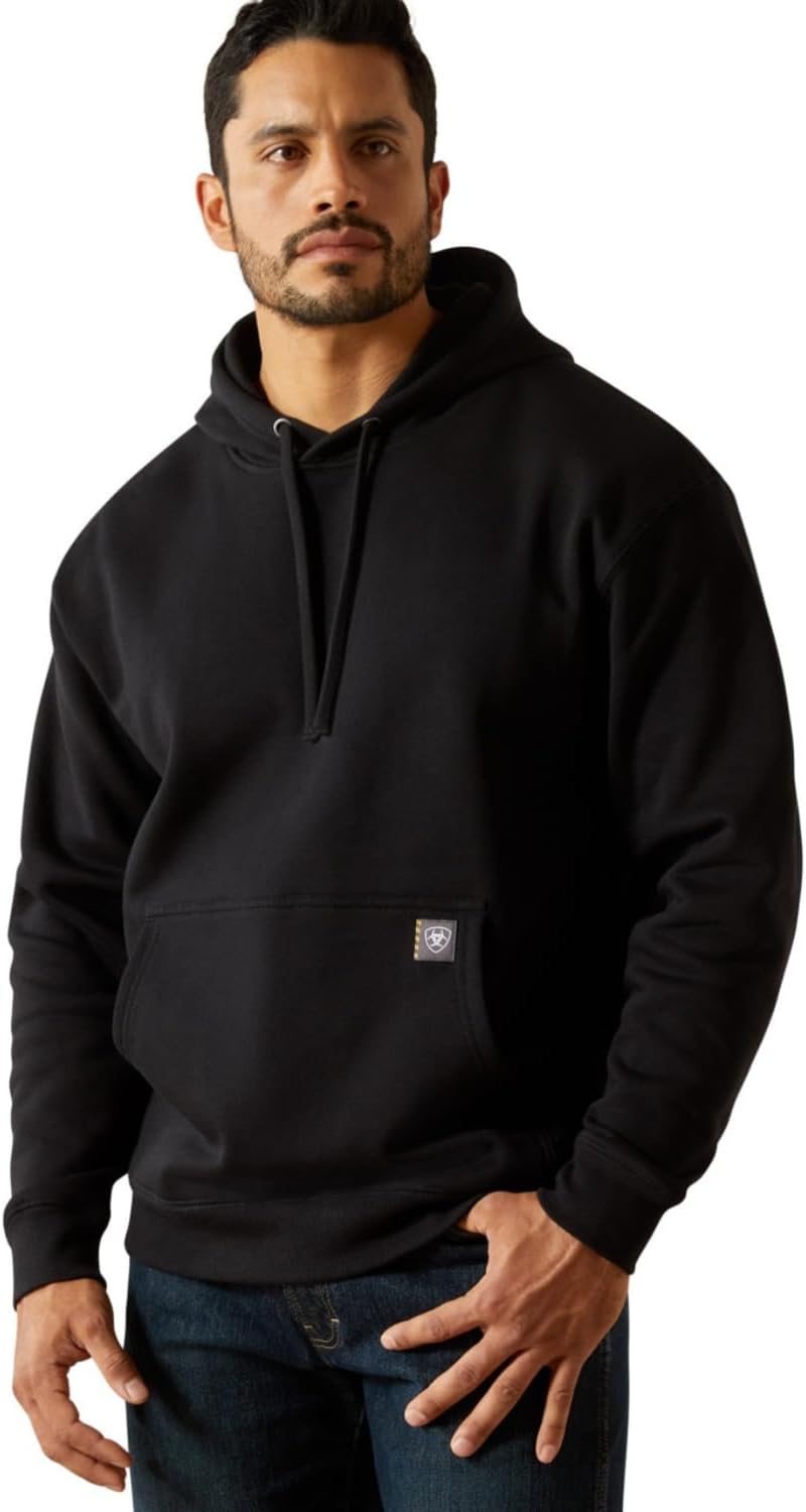 ARIAT mens Rebar Workman Bare Knuckle Hoodie