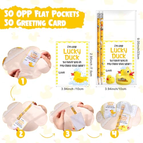 Set 50 Lápices Amarillos con Tema de Pato Motivacional miniatura 5