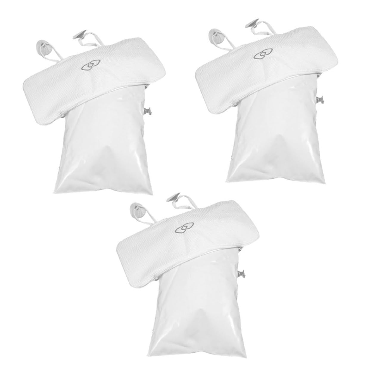 FOMIYES 3 Pezzi Cuscini Bagno Ergonomici con Ventose Supporto Rapido Asciutto per e Cuscino Vasca Bagno Hotel e Spa Design Elegante e Confortevole