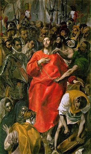 Lienzo la spoliazione El Greco cuadro 60x90cm para renovar paredes vacias