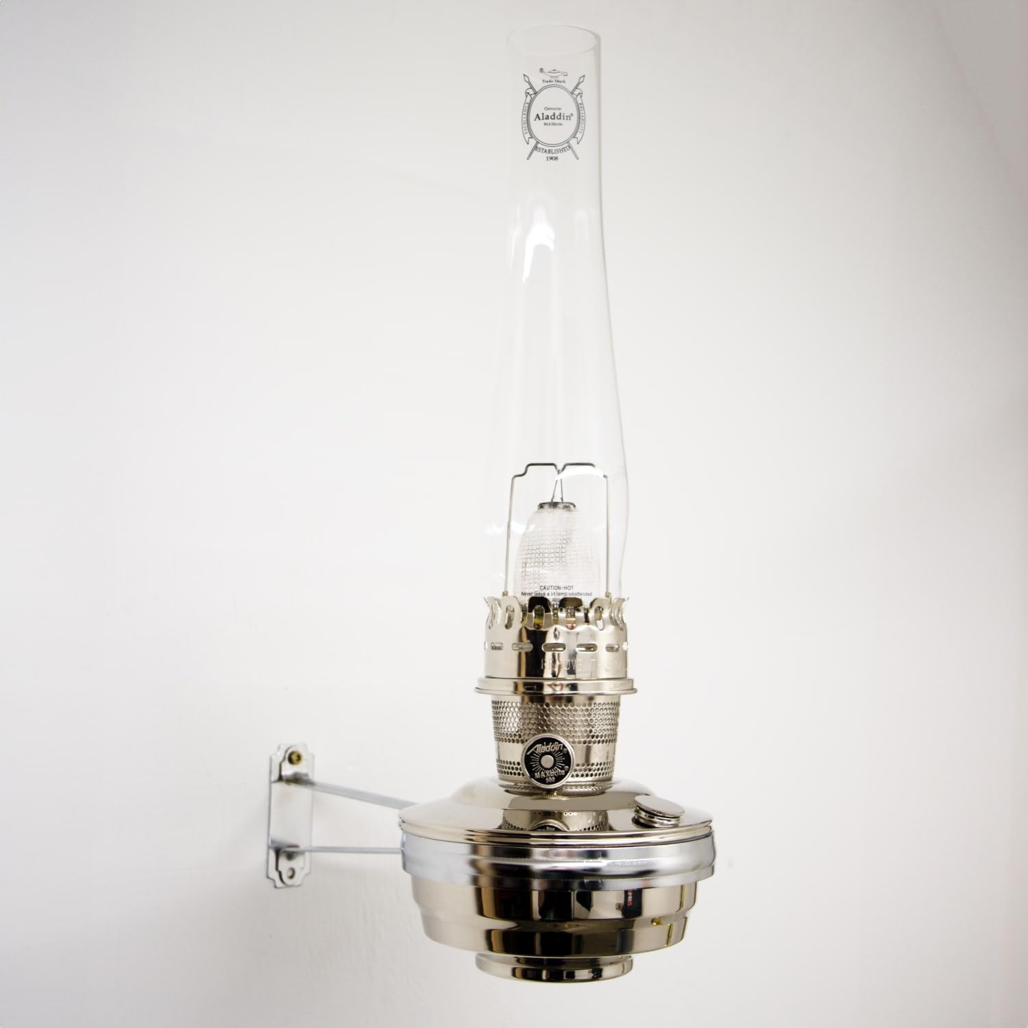 Amazon.com: Aladdin Chrome Wall Oil Lamp with Wall Bracket, Indoor