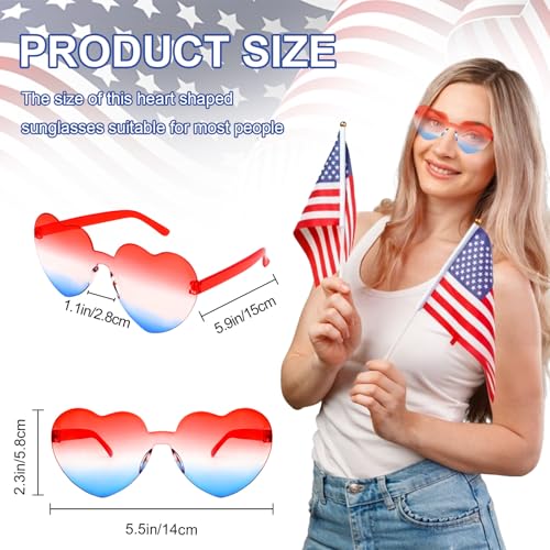 Image of Heart Sunglasses 12 /18 /24 Pcs Heart Shaped Glasses for Women Cute Funny Party Glasses Party Favors Accessories