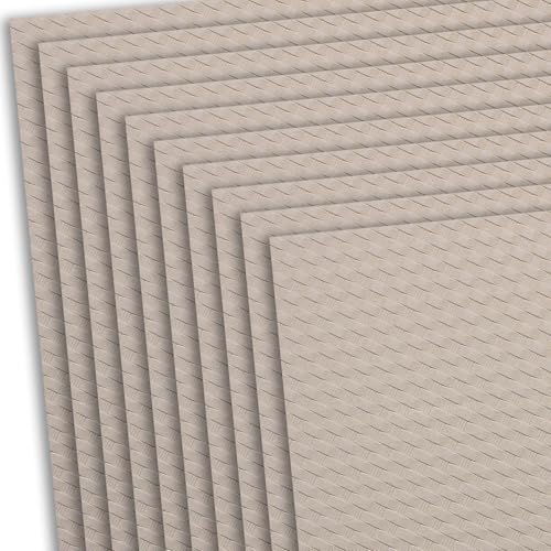 HOLSTEX Thermoform Sheet - (Basketweave Texture) - (.080 Thickness) - (8in x 8in Sheet) - (Desert Tan) - (10 Sheets) - for Holster Making, DIY Cosplay, Airsoft Armor