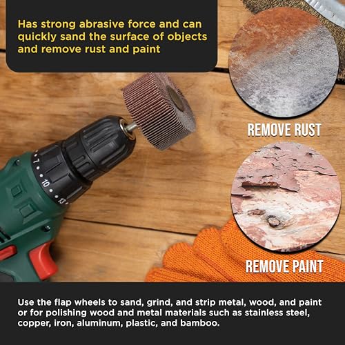 Dura-Gold DUR FW40-SET 40-Piece 1/4 Inch Shank Abrasive Flap Wheel Sander Set thumb #4