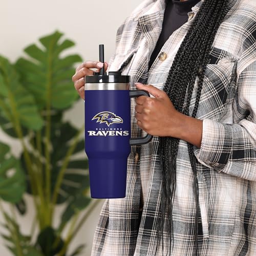 Image of FOCO NFL unisex-adult NFL Team Logo Insulated Travel Mug 40oz XL Tumbler
