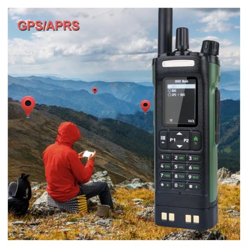 Walkie talkie DMR DM-32 con GPS y radio de banda aérea de 8W con dos metros y setenta centímetros 7
