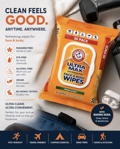 Image of Man Wipes - Fresh Scent Mens Wipes - Ultra Max 30 Bathroom Wipes - Pack of 1 Wipes for Adults - Wipes Pack - Toilet Wipes