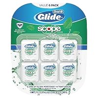 Oral-B Glide Dental Floss, Scope Flavor, 40m (Pack of 6)