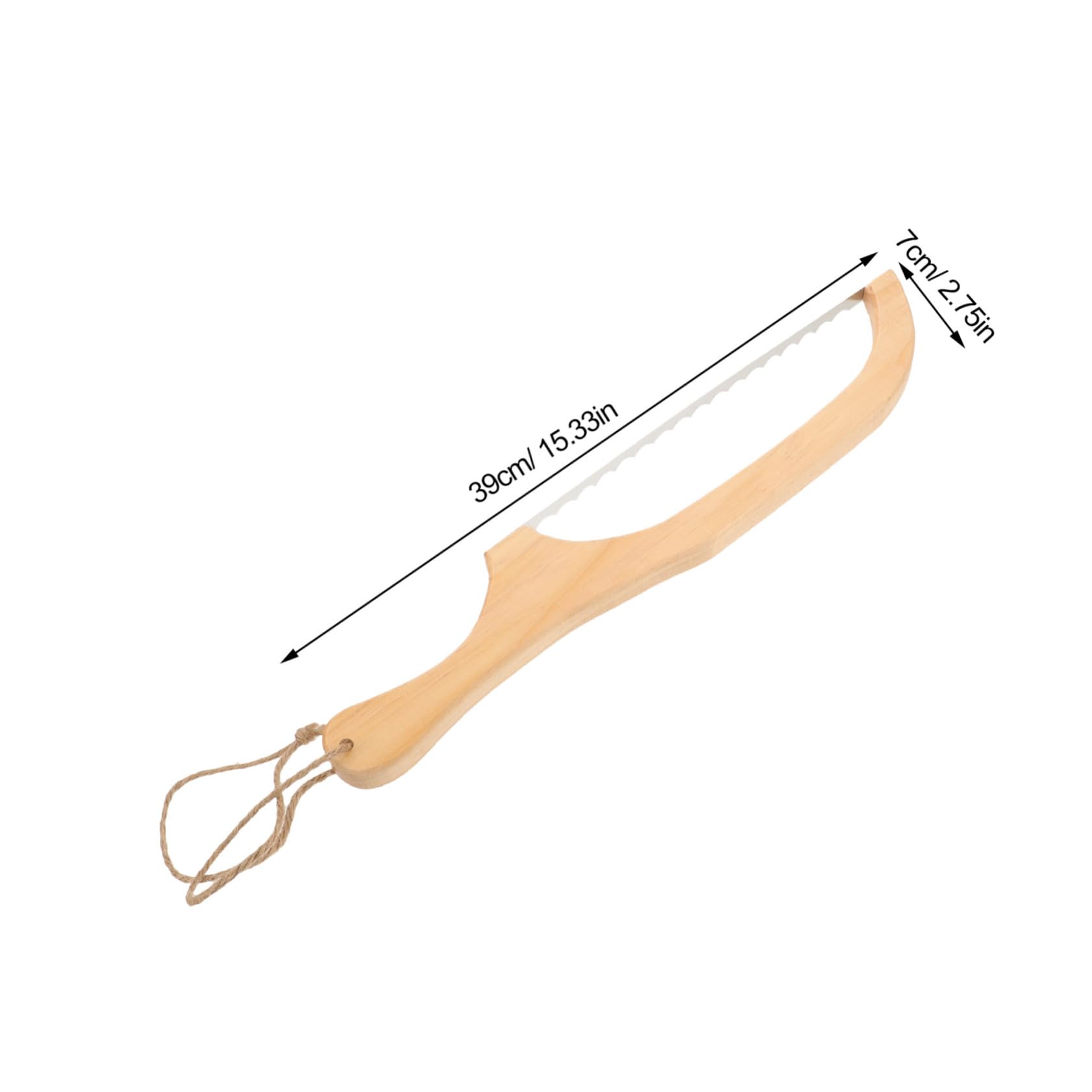 CONGARTENO Bread Slicer Knife Set Serrated Blade for Easy Slicing Wooden Handle for Birthday Cake Pizza Home Baking