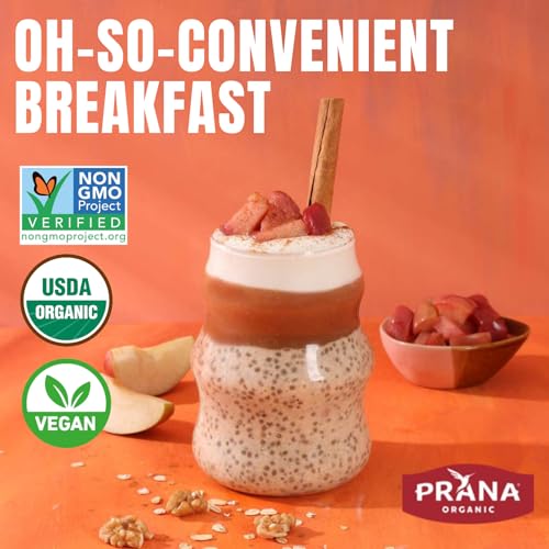 Image of Chialove Organic Overnight Chia with Oats Apple Crumble | Rich in Fiber & Protein, Vegan, Non-GMO | Ready to Eat Breakfast - 28 oz Bags - 2 Pack