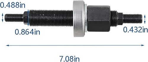 Miniatura 7 de Harmonic Balancer Herramienta de instalación Extractor de repuesto para motor SBC BBC 66515 Negro