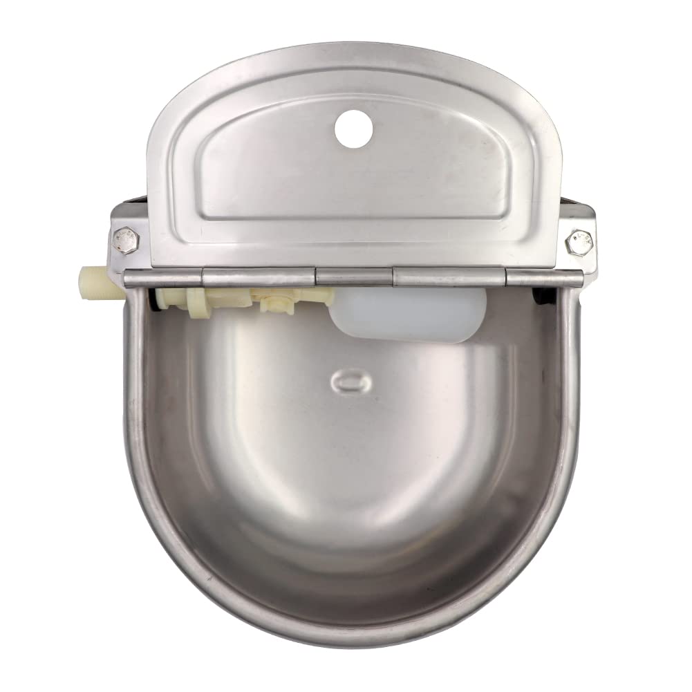 Automatico Bestiame Ciotole d' Acqua, in Acciaio Inox Bere Ciotola con valvola a galleggiante regolabile abbeveratoio per Cavalli Ox capre Pecore Cattle