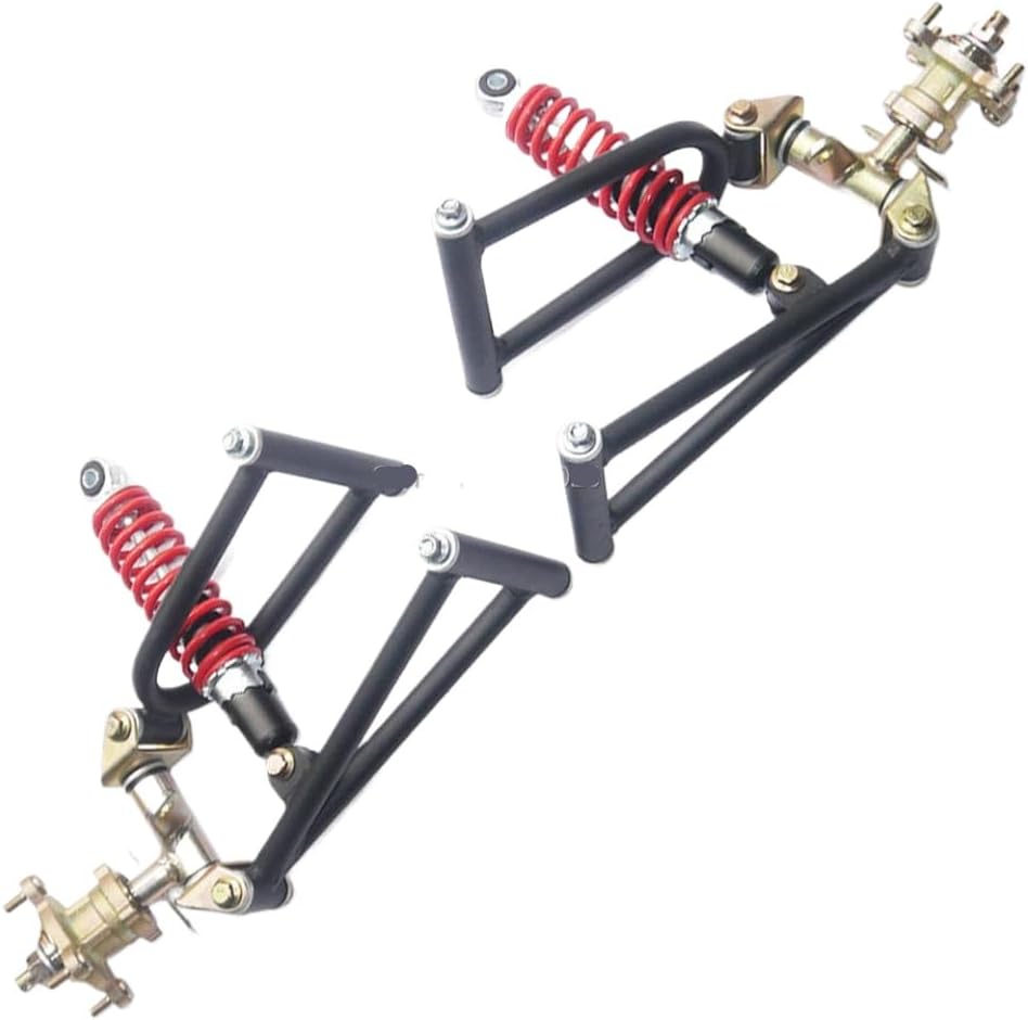 285mm Suspension Kit Upper Lower Control Arm Spindle Hub Brake Disc Wheel Stud 4 Lug Fits Buggy ATV Compatible Parts