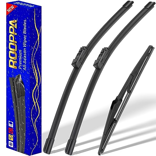 Image of 3 wipers Replacement for 2017-2022 2023 2024 2025 Mazda CX-5 2017-2022 2023 Mazda CX-9, Windshield Wiper Blades Original Equipment Replacement - 24 inch /18 inch /14 inch (Set of 3)