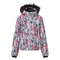 Dare 2b Kinder Far Out Waterproof Breathable Taped Seams Insulated Reflective Detail Jacket Jacken, neon pink, 3-4